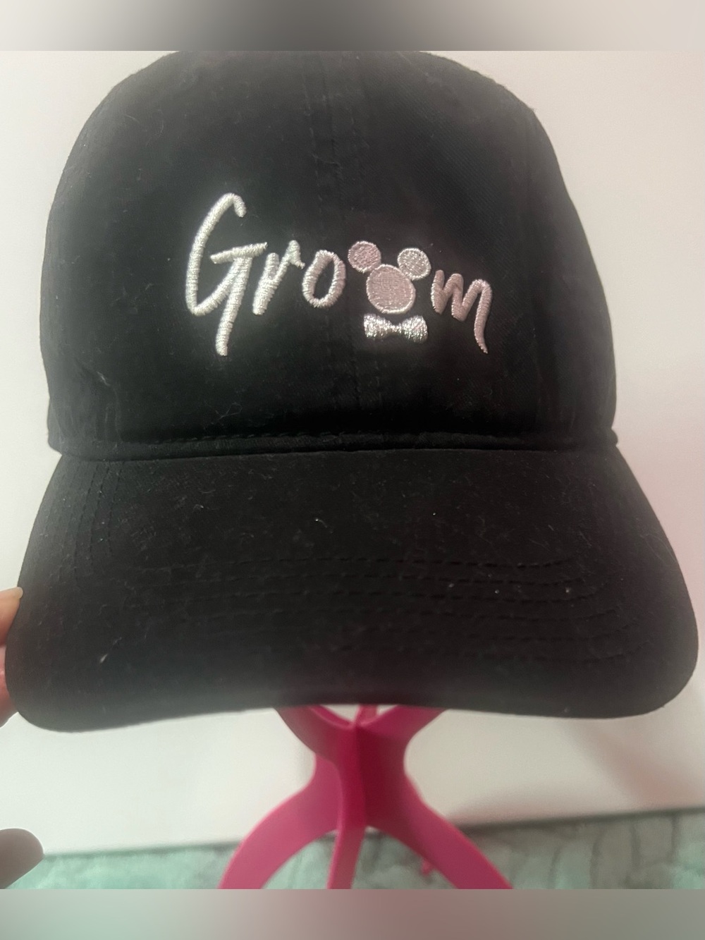 Collectible Disney Embroidered Groom baseball hat